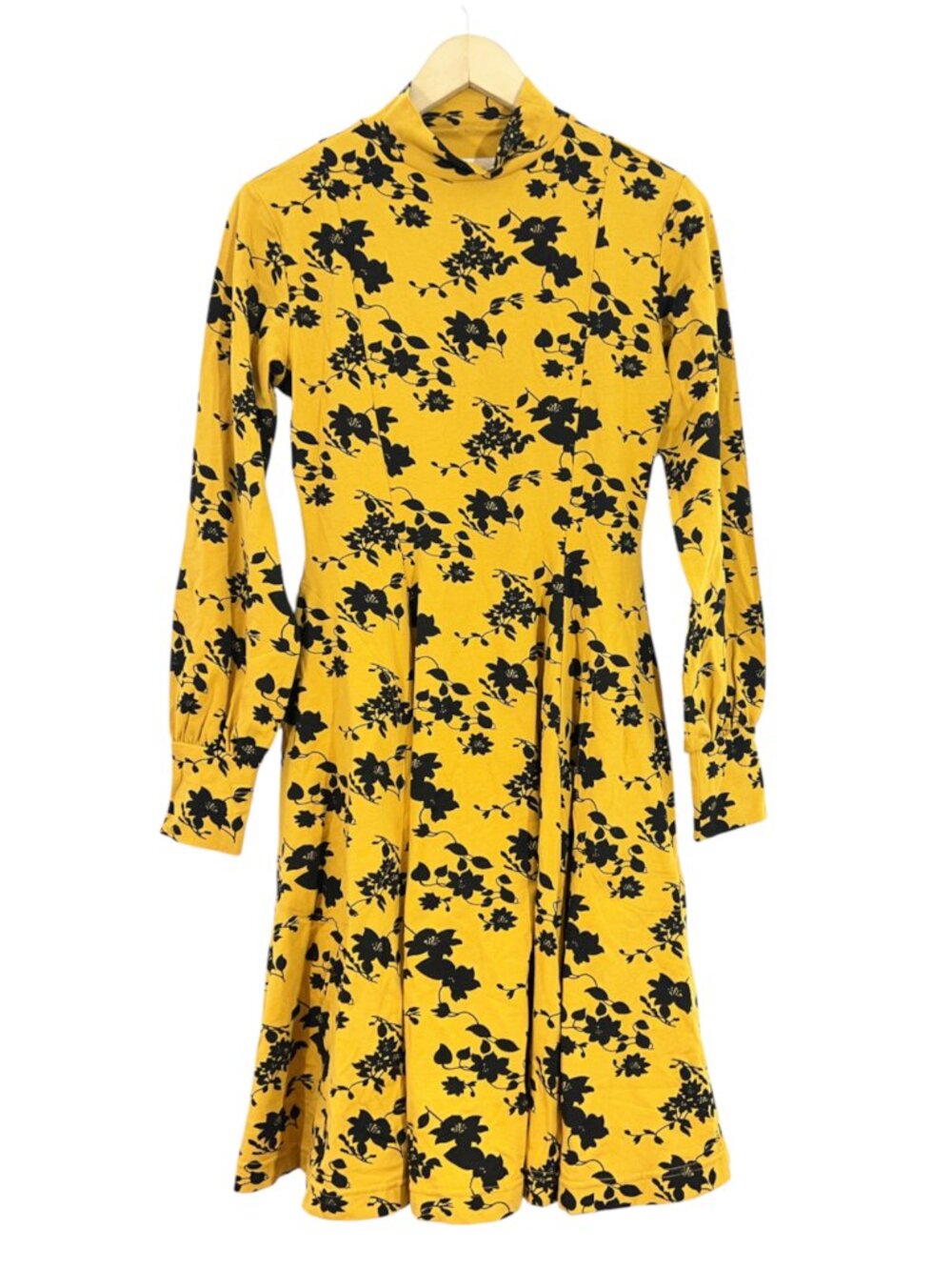 Effies Heart Donna Mock Neck Long Sleeve Floral Dress Small NWOT